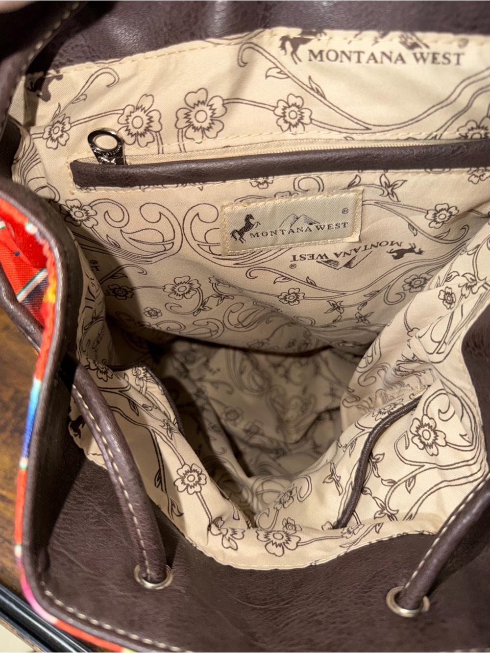Montana West Colorful Santa Fe Sarape Backpack - Picture 9 of 16